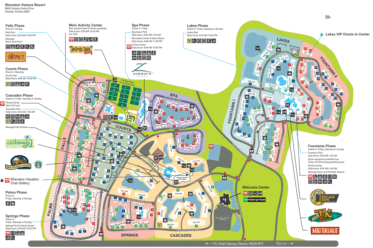 Sheraton Vistana Resort Maps