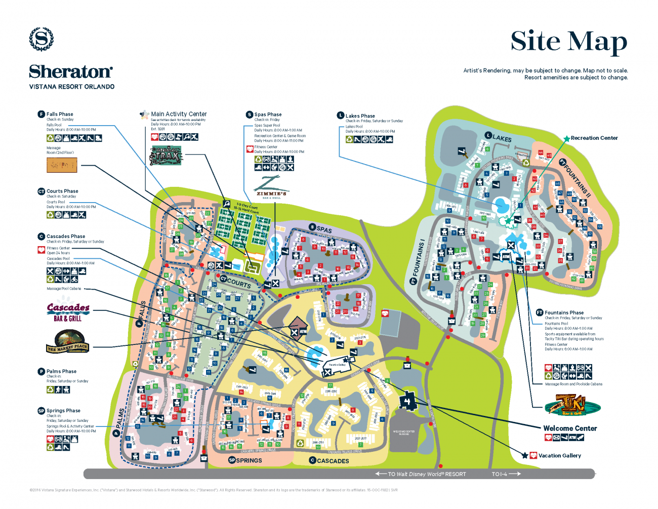 Florida Villa Resort Map Florida Villa Resort Map