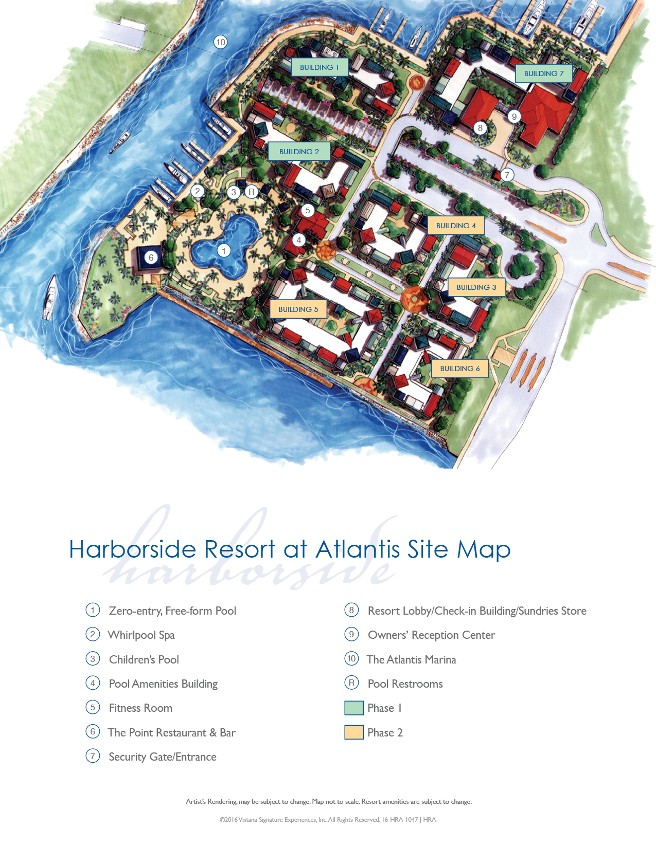 Harborside Resort at Atlantis Resort Map