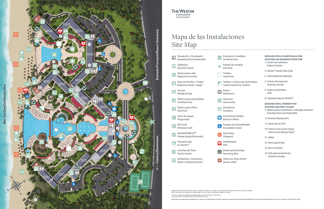 The Westin Lagunamar Ocean Resort - Map