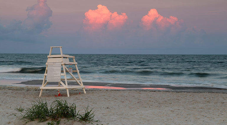 Shoreline at Huntington Beach State Park