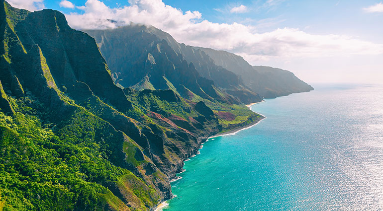 Sweeping Napali Coast views