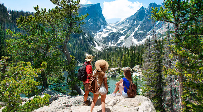 Mountain hiking in Colorado