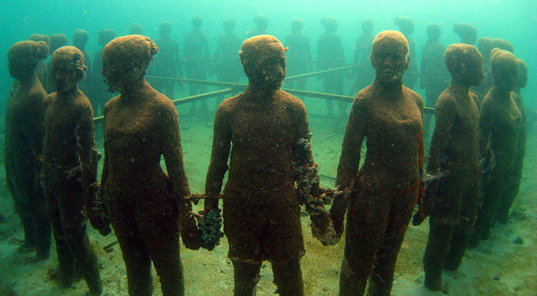 MUSA, the Underwater Museum of Art, in Cancún