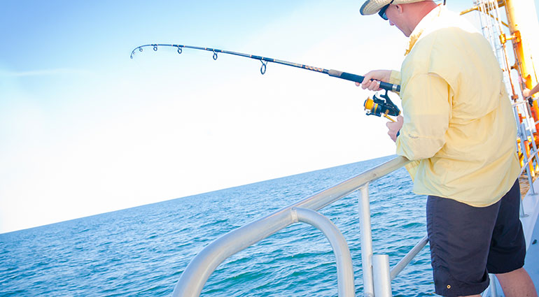 Deep sea fishing in Maui