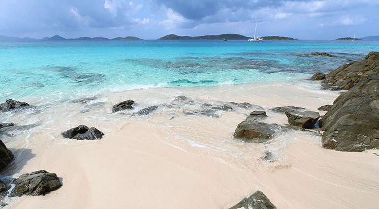 Caribbean shoreline