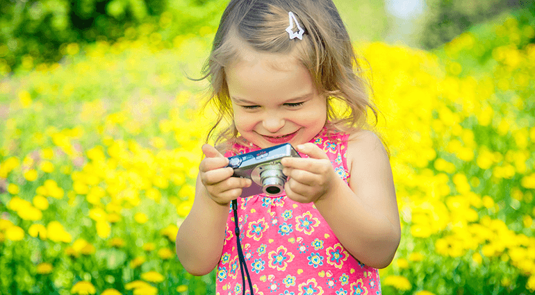 Girl with camera